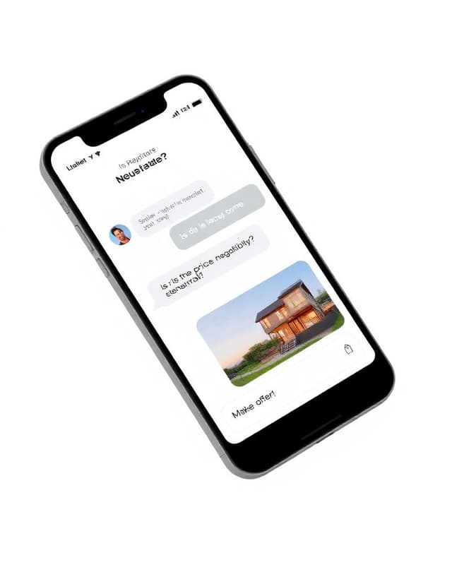 Chat interface mockup